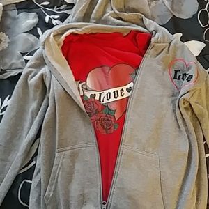 Shirt with matching zip up hoodie